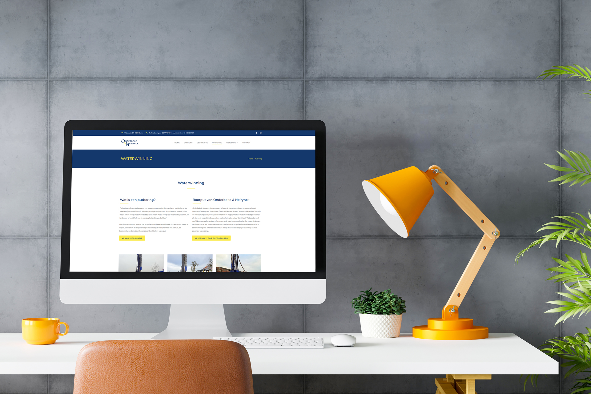 SEO-copywriter uit Wuustwezel bij Antwerpen schrijft website teksten voor geothermie en putboring specialist uit regio Deinze